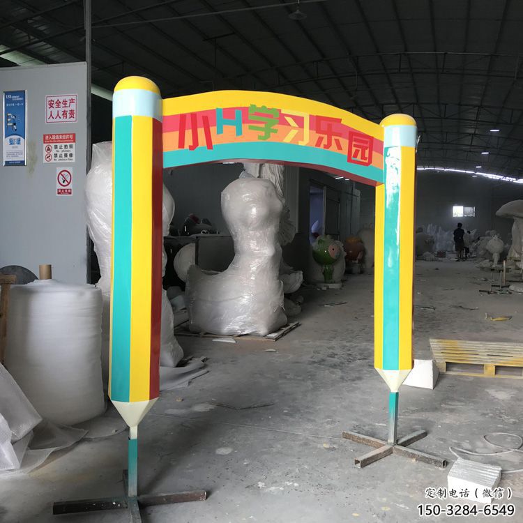 酒店鉛筆雕塑 景觀美陳小品 現代雕塑