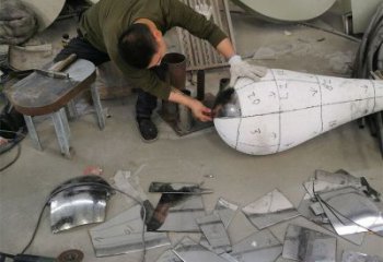 村口飛機雕塑 啞光景觀擺件 公園雕塑