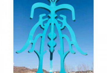 街頭漢字雕塑 大型別墅區擺件 鋼管雕塑