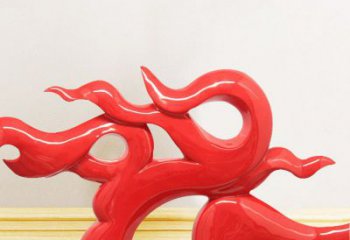 草地火焰雕塑 現代校園小品 大型雕塑