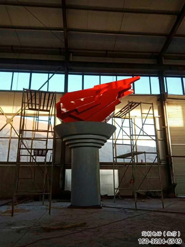 大型火炬雕塑 歐式步行街擺件 彩繪雕塑