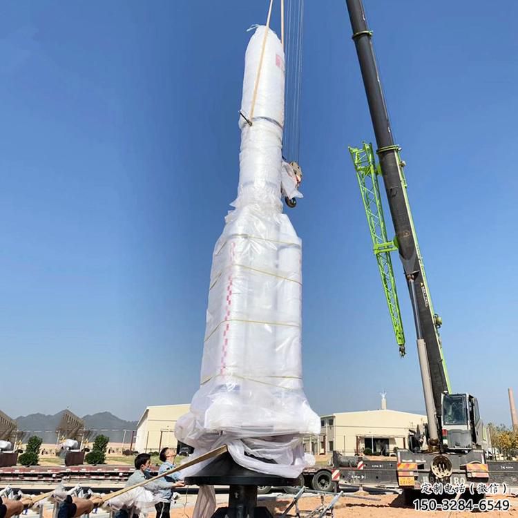 別墅區火箭雕塑 大型別墅區擺件 剪影雕塑