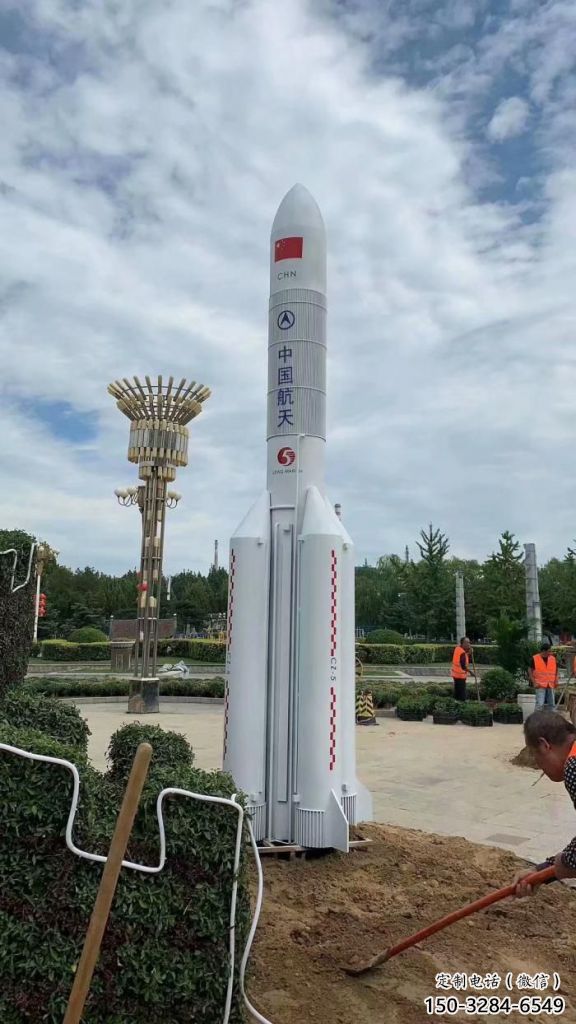 大型火箭雕塑 歐式步行街?jǐn)[件 彩繪雕塑