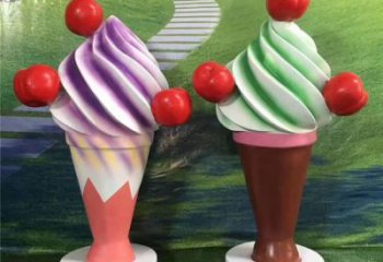 仿真冰激凌雕塑 園林冰激凌雕塑