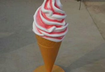 廣場冰激凌雕塑 抽象景觀小品 烤漆雕塑