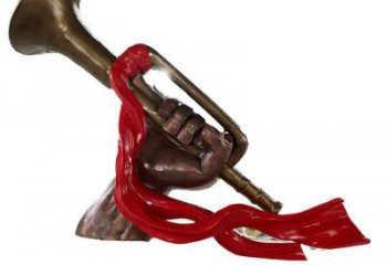 大型軍號雕塑 創意黨建雕塑 仿真擺件