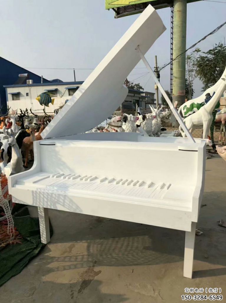 鋼琴雕塑 大型別墅區小品 農村雕塑
