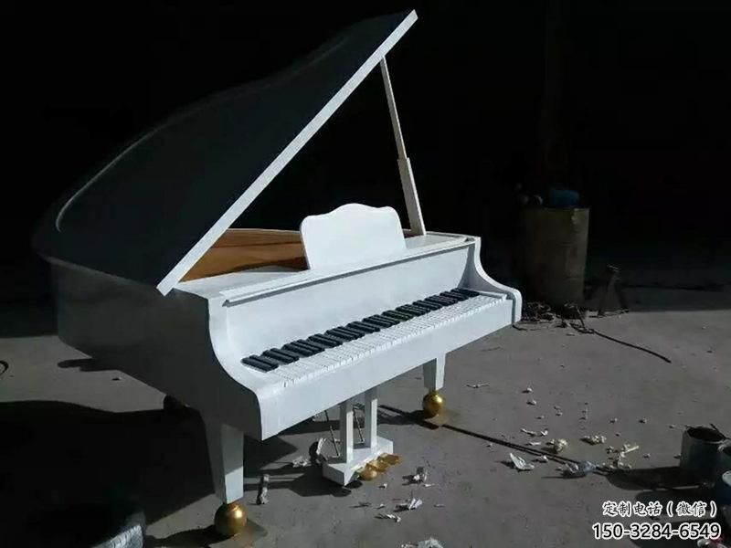 公園鋼琴雕塑 創意企業擺件 美陳雕塑