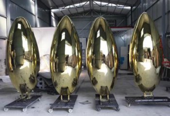 中式雞蛋雕塑 啞光景觀小品 游樂場雕塑