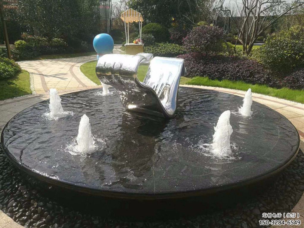 房地產飄帶雕塑 現代景觀擺件 幾何雕塑