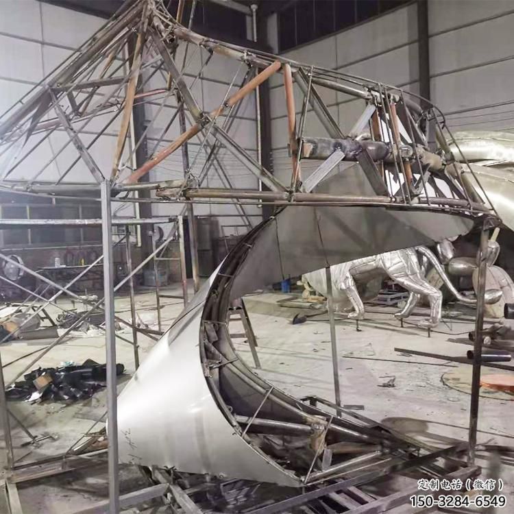 公園飄帶雕塑 戶外景觀擺件 抽象雕塑