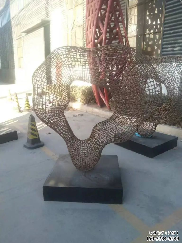 企業(yè)飄帶雕塑 鑄造公園小品 歐式雕塑