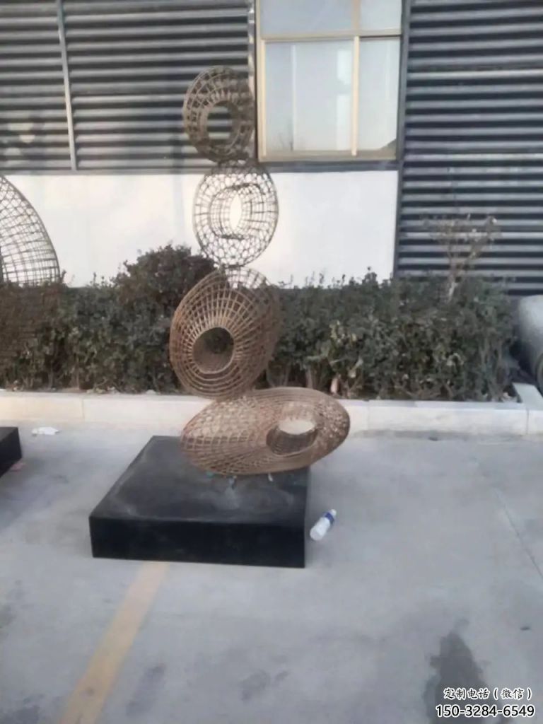 水景飄帶雕塑 彩繪剪紙小品 現代雕塑