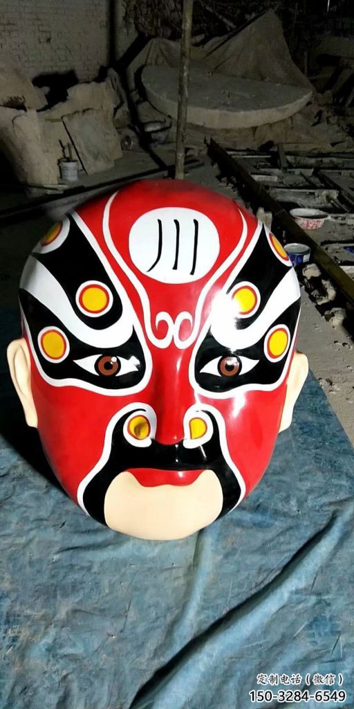 抽象臉譜雕塑 啞光景觀小品 室內雕塑