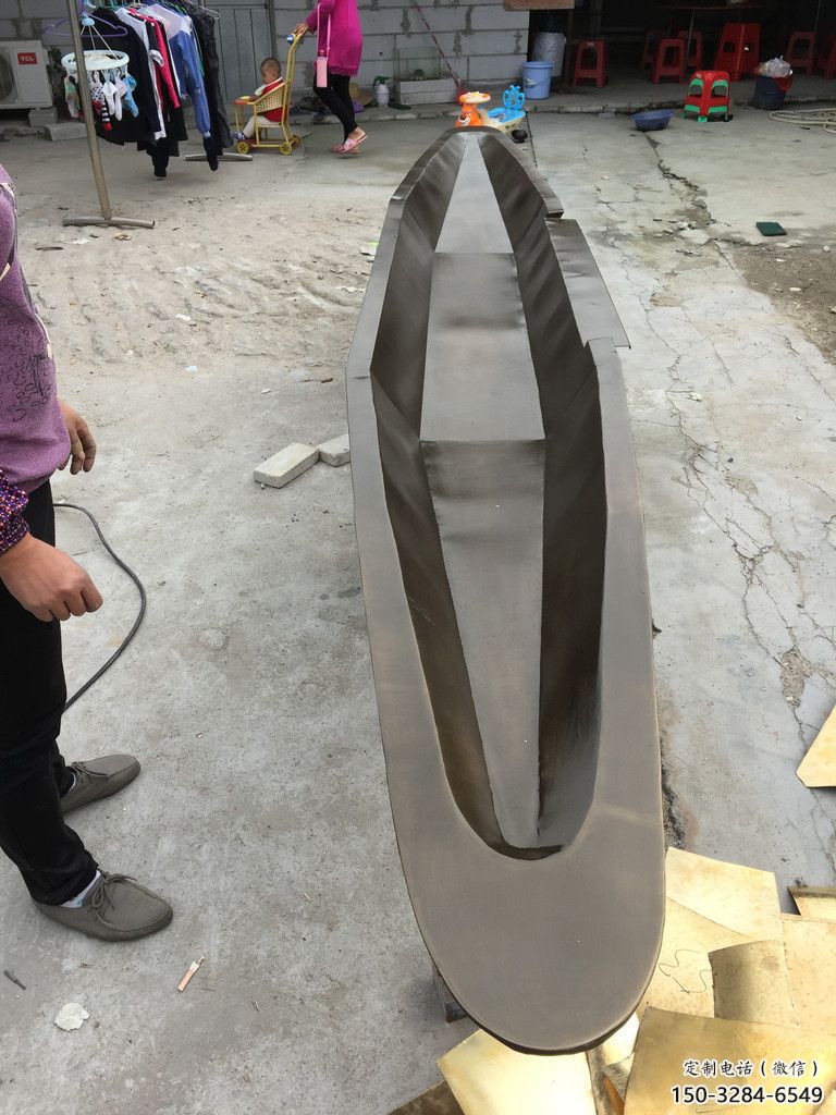 美陳船艇雕塑 異形噴水小品 酒店雕塑