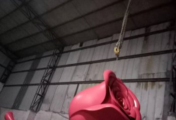 公園玫瑰雕塑 創意企業擺件 美陳雕塑