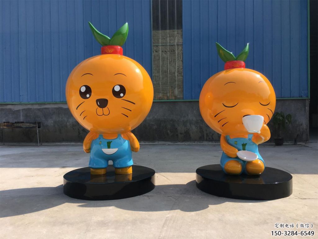 廣場(chǎng)橙子雕塑 公園仿真雕塑 抽象擺件