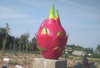 城市火龍果雕塑 風(fēng)景區(qū)彩繪雕塑 抽象擺件