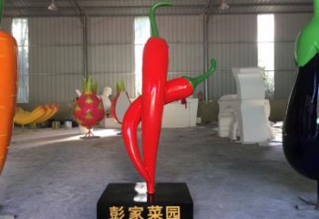 創意辣椒雕塑 步行街店門口雕塑 蔬菜小品