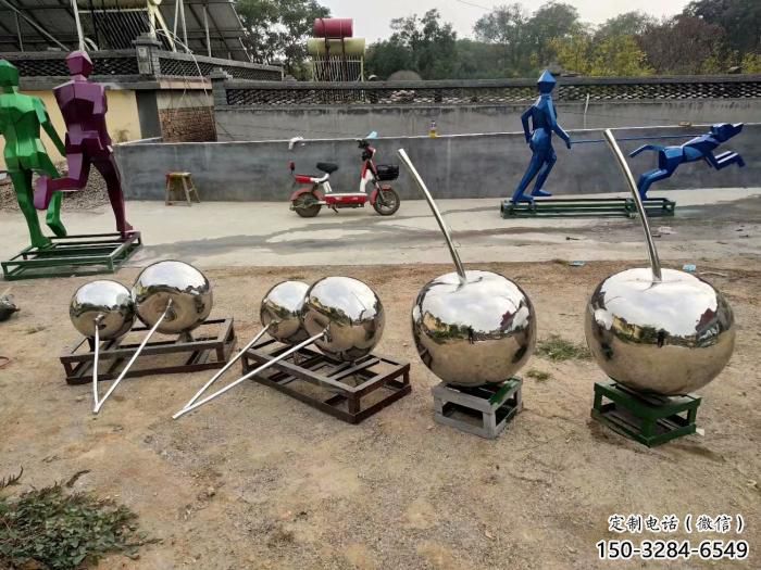 鑄造櫻桃雕塑制造商 中式村口擺件 景觀雕塑