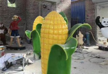 酒店玉米雕塑 庭院仿真雕塑 彩繪小品