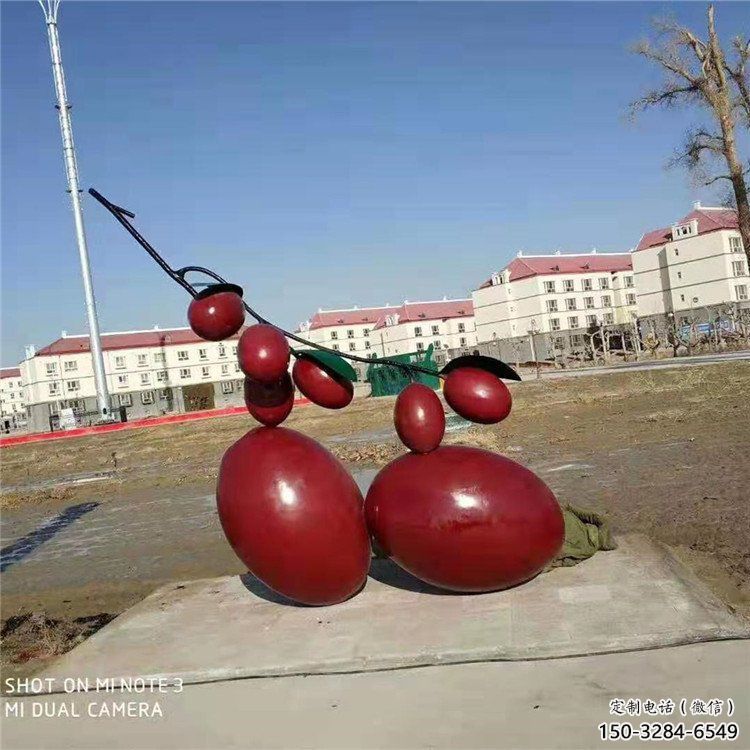 園林紅棗雕塑 風(fēng)景區(qū)仿真雕塑 廣場小品
