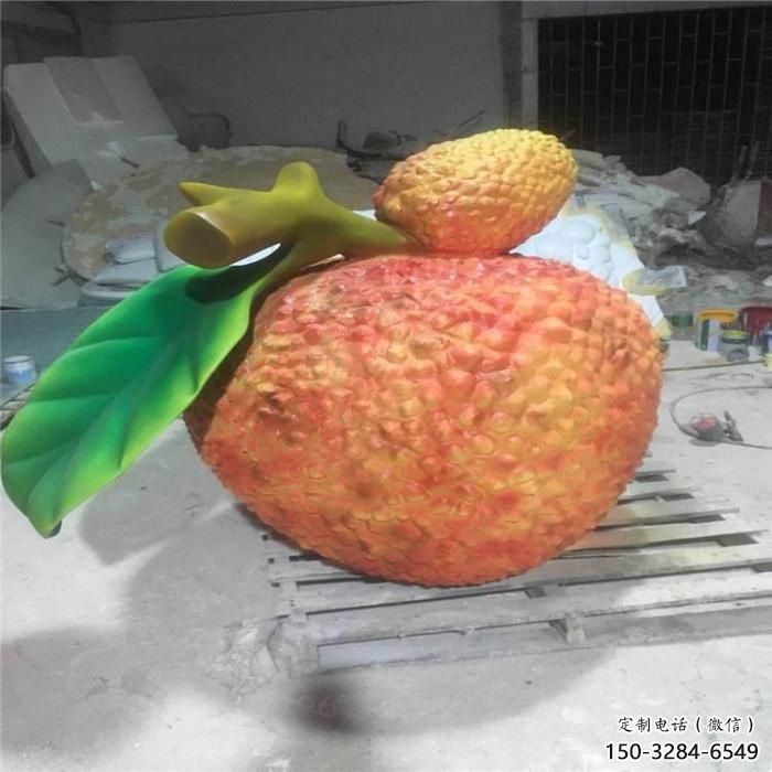 創(chuàng)意荔枝雕塑 步行街店門口雕塑 水果小品