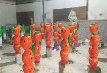 仿真胡蘿卜雕塑 酒店公園雕塑 風景區擺件