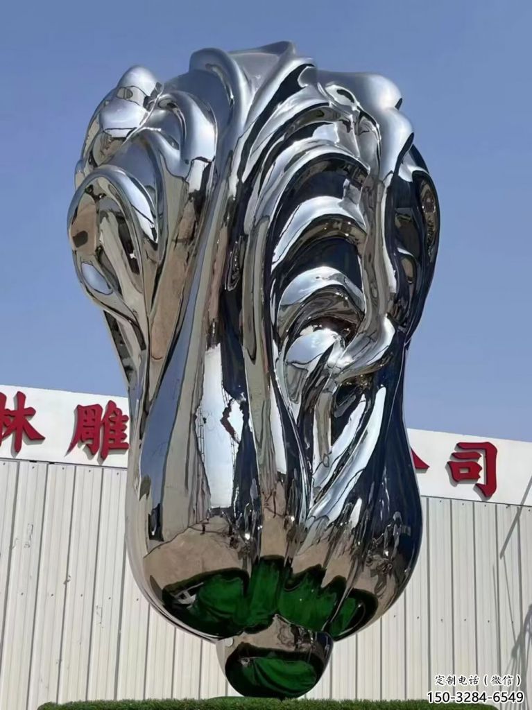 別墅區大白菜雕塑 大型別墅區蔬菜雕塑 仿真果蔬雕塑