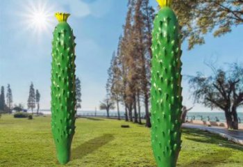 大型黃瓜雕塑 歐式步行街瓜果雕塑 彩繪瓜果雕塑