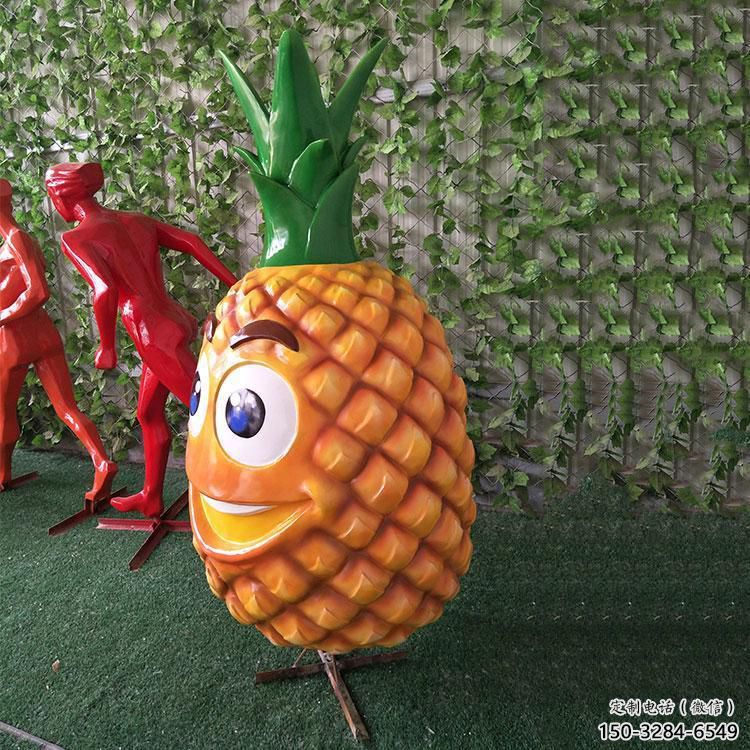 菠蘿雕塑 大型城市雕塑 商業(yè)街?jǐn)[件