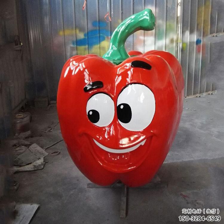 田間青椒雕塑 彩繪仿真雕塑 園林擺件