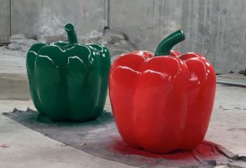 門口青椒雕塑 售樓處仿真雕塑 彩繪小品