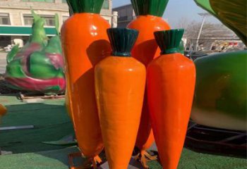 彩繪蘿卜雕塑 烤漆大型擺件 公園雕塑