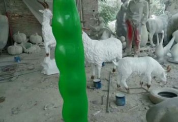 園林豆角雕塑 風景區(qū)仿真雕塑 廣場小品