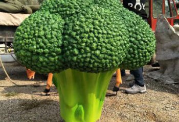創(chuàng)意菜花雕塑 步行街店門口雕塑 蔬菜小品