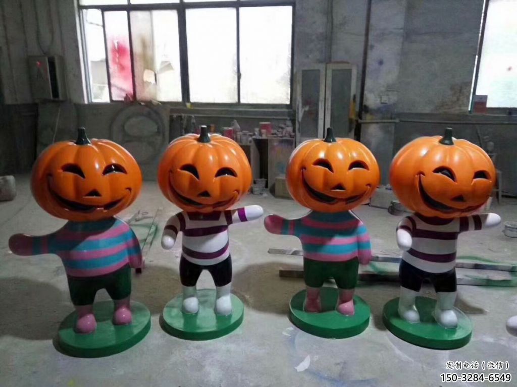創意南瓜雕塑 步行街店門口雕塑 果蔬小品