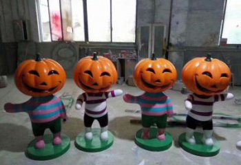 創意南瓜雕塑 步行街店門口雕塑 果蔬小品