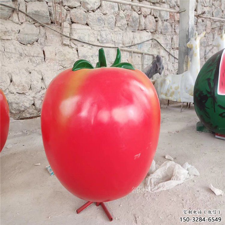 店門口西紅柿雕塑 創(chuàng)意景觀雕塑 仿真擺件