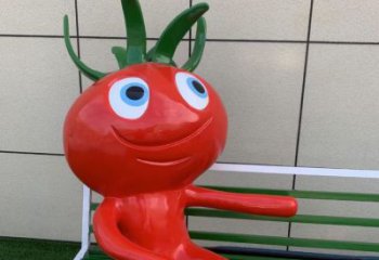 園林西紅柿雕塑 田間彩繪雕塑 仿真擺件