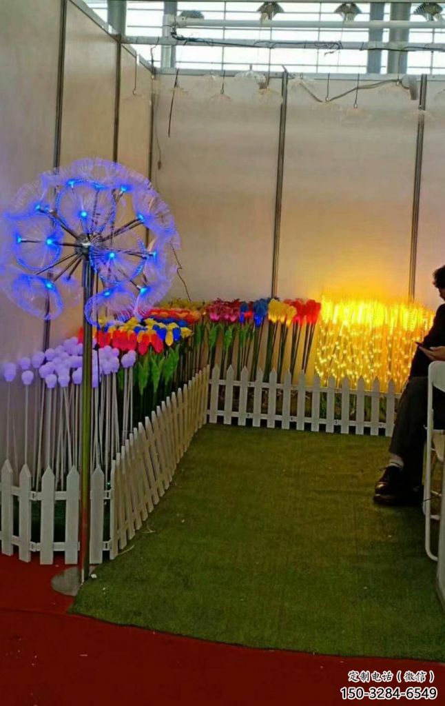 公園蒲公英雕塑 創意企業花卉雕塑 美陳植物雕塑