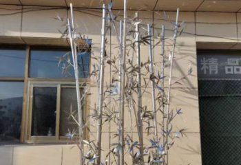 景觀竹子雕塑 烤漆大型竹類雕塑 酒店植物雕塑