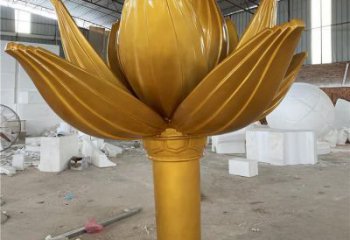 街道紫荊花雕塑 現代景觀花朵雕塑 彩繪花卉雕塑