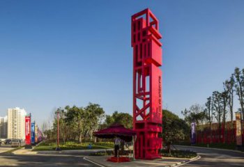 住宅小區精神堡壘雕塑 啞光標識雕塑 公園文化雕塑
