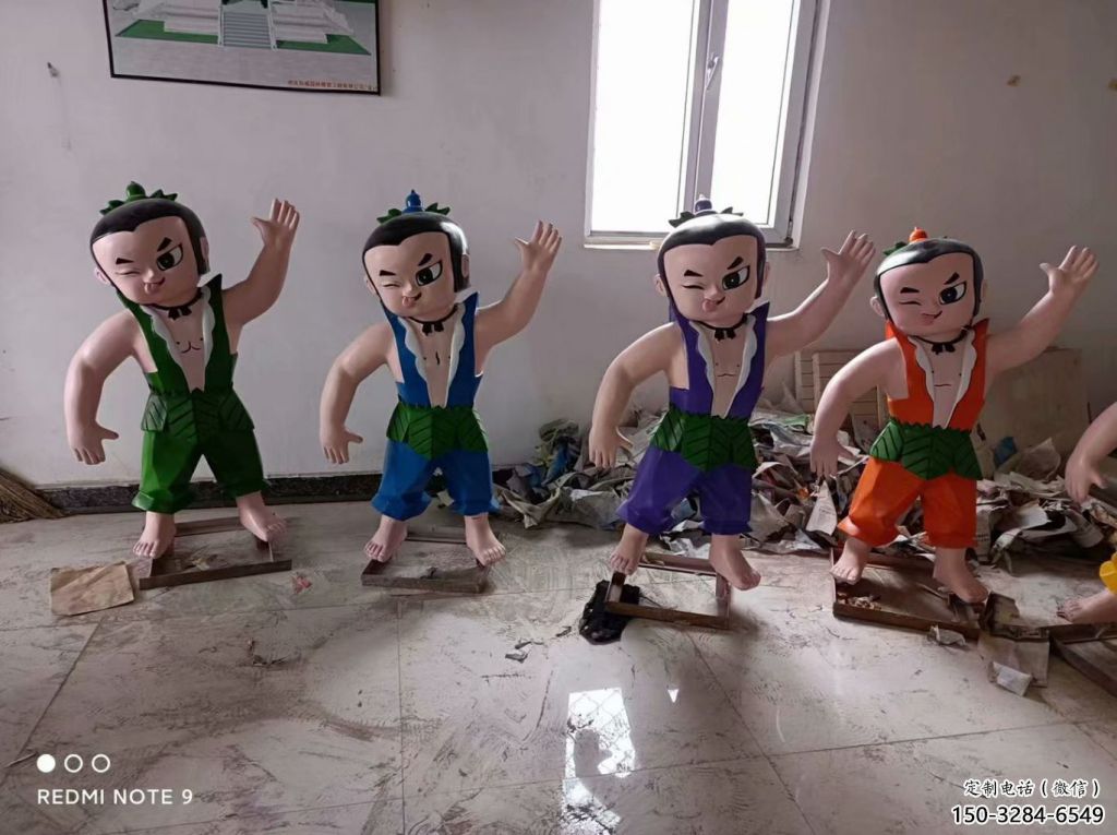 葫蘆娃雕塑生產(chǎn) 門口創(chuàng)意雕塑 售樓處小品