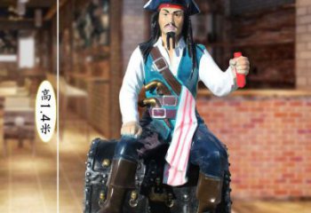 農(nóng)村海盜雕塑廠 抽象藝術(shù)動漫雕塑 烤漆卡通雕塑