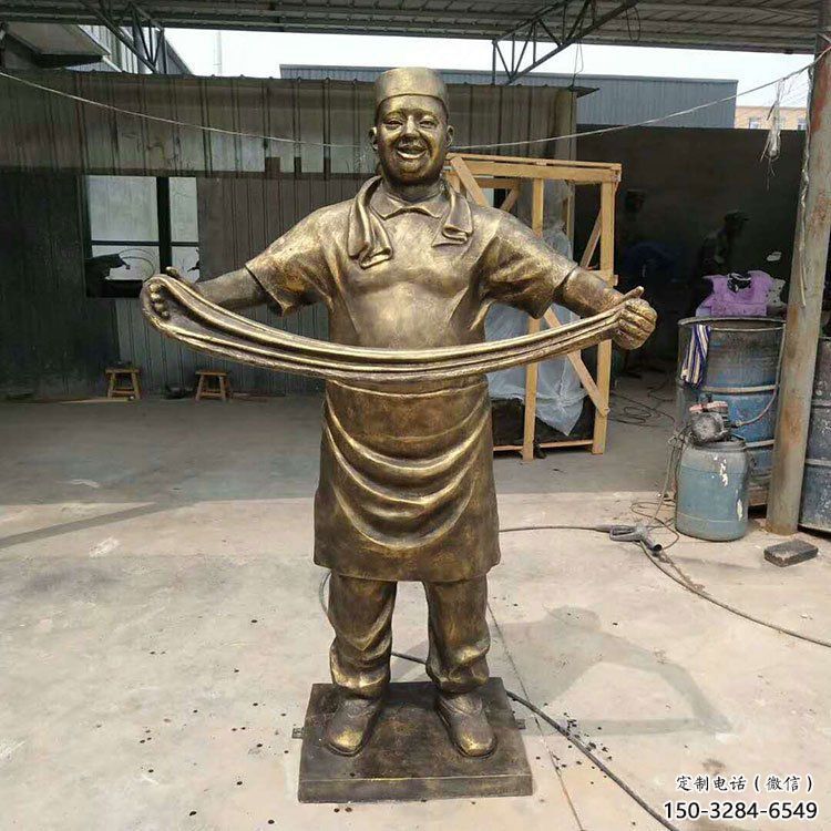 鑄造廚師雕塑 中式村口卡通雕塑 景觀動(dòng)漫雕塑