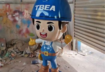 廚師雕塑 餐飲店卡通雕塑 商業街動漫雕塑