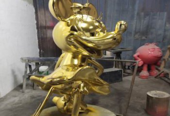 步行街米奇雕塑 游樂場卡通雕塑 鑄造動漫雕塑