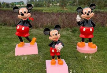 廣場米奇雕塑 抽象卡通雕塑 烤漆動漫雕塑